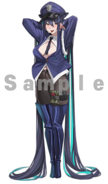 [Pre-order / Ships April 21] Odol's Little Mermaid Police Acrylic Stand (9x18cm)